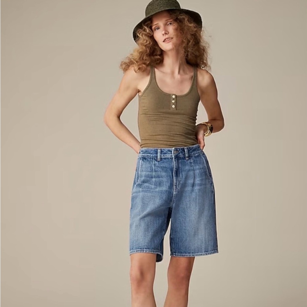 J.Crew denim trouser shorts
